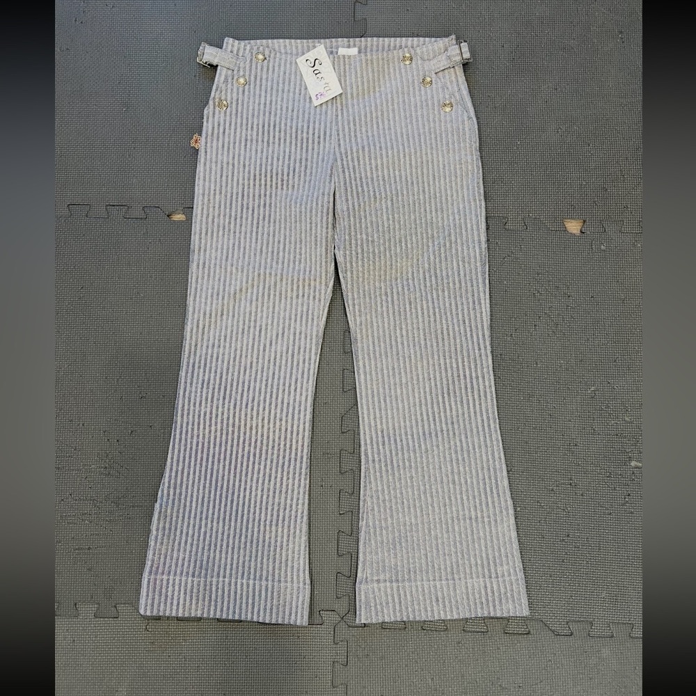 SAS Gray Striped sailor Capris